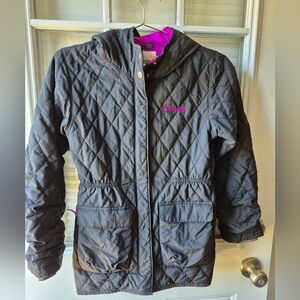 Columbia Kids Puffer Jacket - Black with Purple Accents
